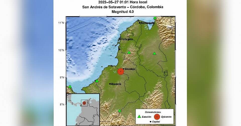 Reportan un nuevo sismo, está vez con epicentro en Córdoba